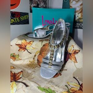 Lena Luisa Molly 12 Silver T Strap Sandal